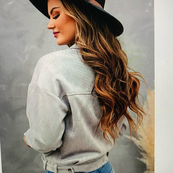 My Ride or Die Faux Suede Moto Jacket - Picture 3 of 6